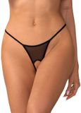 Obsessive Zaliya String Open Kruis Zwart