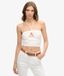 Superdry Haut Court Blanc Tissé Ajouré, Taille : 42