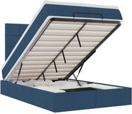 vidaXL - Bedframe - Blauw - Stof - 120x190 cm