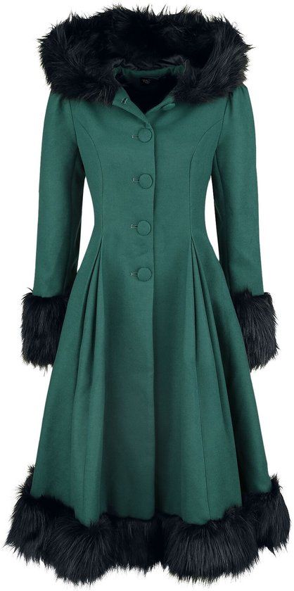 Hell Bunny Elvira Dames Lange jassen - petrol - XL