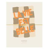 KARMA Jewelry gold plated armband Bow + giftcard La Vie Est Belle