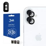 3MK Lens Pro Cameralensbeschermer Apple iPhone 16/16 Plus Zwart/Transparant