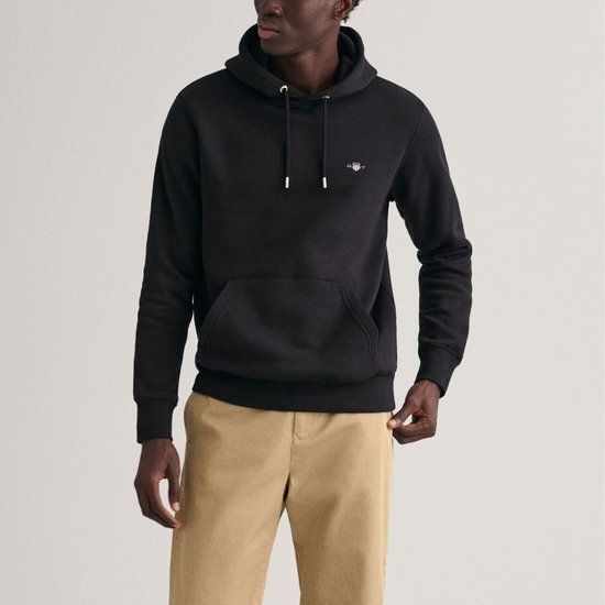 Shield Hoodie Mannen - Zwart - Maat XL