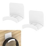 Support de casque - Support de casque mural - Crochet pour casque - TPU - Blanc - 2 pièces - Pour bureau et mur