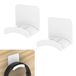 Support de casque - Support de casque mural - Crochet pour casque - TPU - Blanc - 2 pièces - Pour bureau et mur