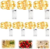 Merkloos LED-lichtketting op batterijen met timer - 2 meter - 20 warmwit