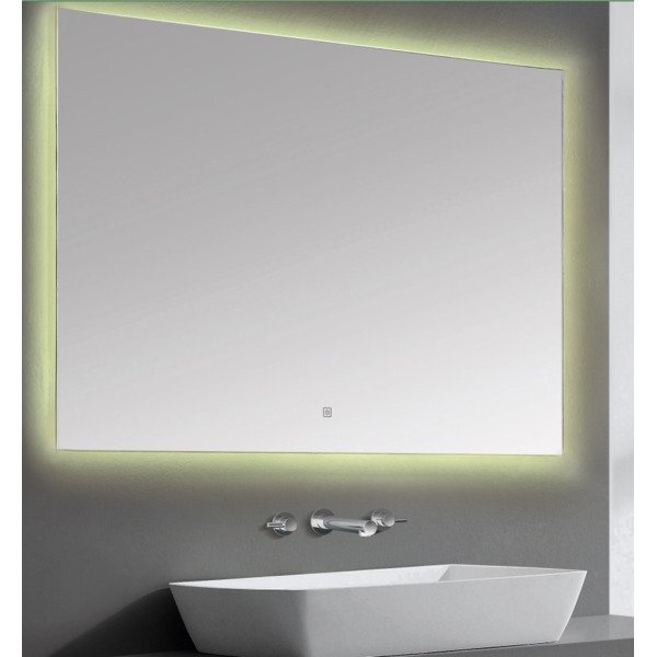 Adema Squared badkamerspiegel 100x70cm met indirecte LED verlichting en sensor schakelaar JG2112-1070