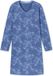 Schiesser Nachthemd Lang Dames Atlantisch Blauw Gebloemd Lange Mouw Katoen 42