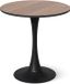 Vicco Table à manger Carl, Noyer/Noir, 70 x 70 cm