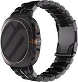 Strap-it Titanium ‘Square’ schakel band - zwart