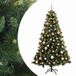 vidaXL Kunstkerstboom met kerstbal 180 cm 300 LED's Warmwit