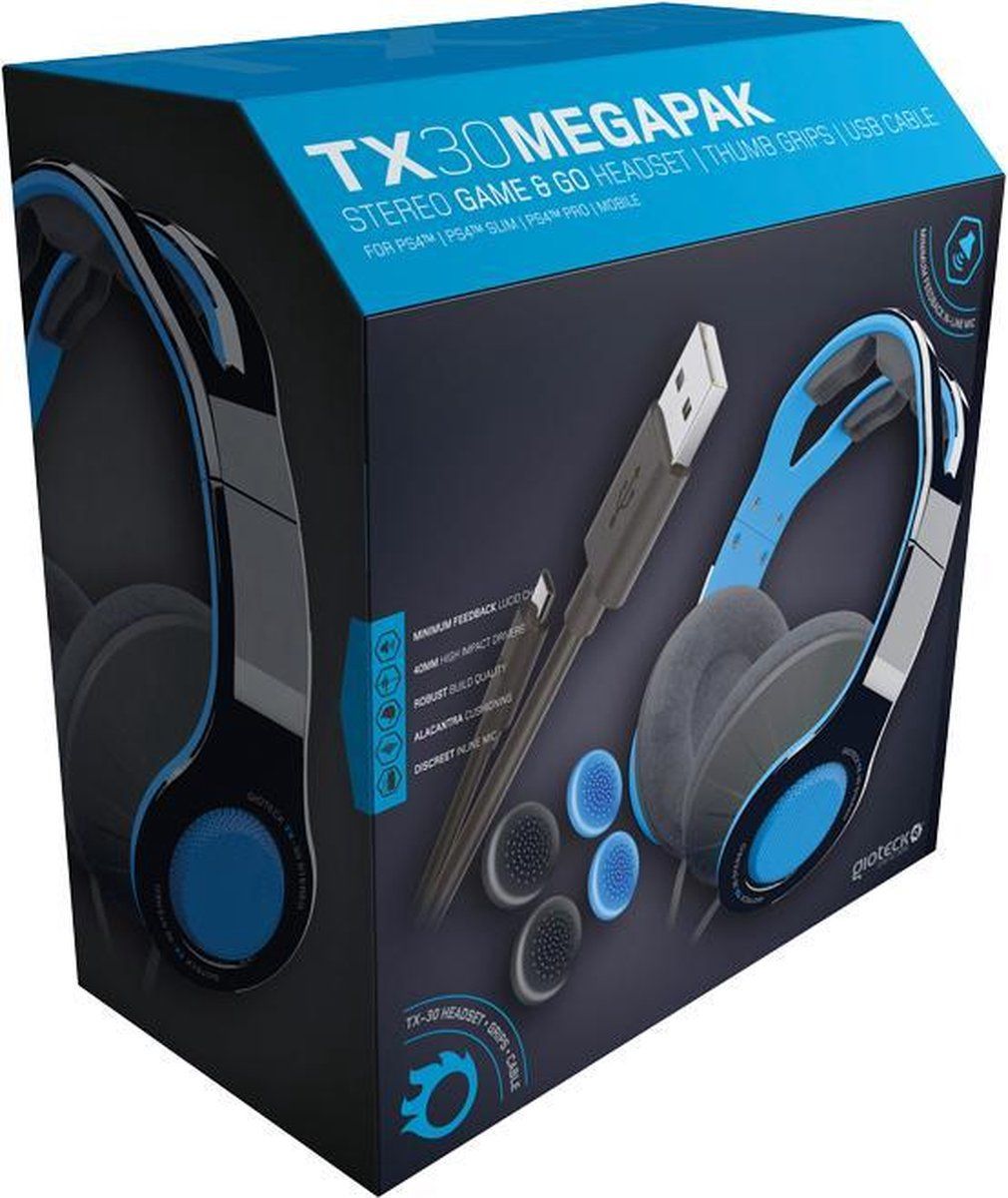 Gioteck Metal Gear Solid V: The Definitive Experience - PlayStation 4 Headset - Blue
