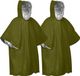 Wan GmbH 4x Poncho de survie d'urgence - Couverture thermique, imperméable et sac de bivouac pour le camping et les urgences