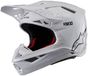 Alpinestars Supertech S-M10 Solid Crosshelm ECE 22.05 Wit Glanzend Maat M