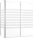 vidaXL Badwand gestreept 120x68x130 cm gehard glas
