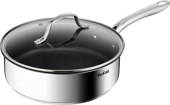 Tefal Infinite Hapjespan - 24cm - RVS - Inclusief glazen deksel