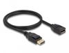 Delock 80001 DisplayPort câble 1 m Noir