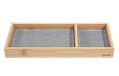 Sigel SA205 Accessoires Bamboo, lichtgrijs zwart zwart gemaakt van gerecycled huisdier, 24,3 x 10,9 cm