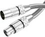 Drivv. Câble XLR Premium - Câble microphone - Mâle vers Femelle 3 broches - 3 Mètre - Argent