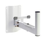 Adam Hall SMBS5W Support Mural pour Enceinte Acier Blanc