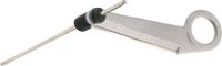 Westmark Spiraalsnijder met lange centreerstaaf, lengte: 24 cm, roestvrijstalen mes/aluminium, zilver/grijs