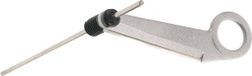 Westmark Spiraalsnijder met lange centreerstaaf, lengte: 24 cm, roestvrijstalen mes/aluminium, zilver/grijs