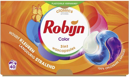 Robijn Wascapsules 3-in-1 Color - 40 stuks