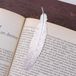 Heble® Boekenlegger Veer Vintage - Zilver - Metaal