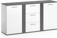 Vicco Novelli Dressoir – 40 x 80 cm met laden Antraciet