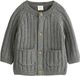 Next Gebreid vest grijs / wit