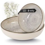 Moritz & Moritz BLOSSOM 2-delige Serveerschaal Set - 2 grote Saladschaalen Porselein