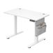 JOYFURNOS Bureau électrique réglable en hauteur blanc avec 4 mémoires de hauteur - 120 x 60 cm