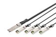 Digitus DN-81322 InfiniBand en Glasvezelkabel 2 m SFP+ 4x QSFP+ Zwart