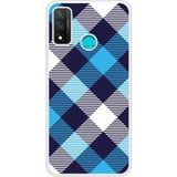 P Smart 2020 Tartan Bleu Bedrukt siliconen hoesje