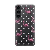 ERT GROUP mobiel telefoonhoesje voor Samsung S23 PLUS origineel en officieel erkend Babaco patroon Flamingo 003