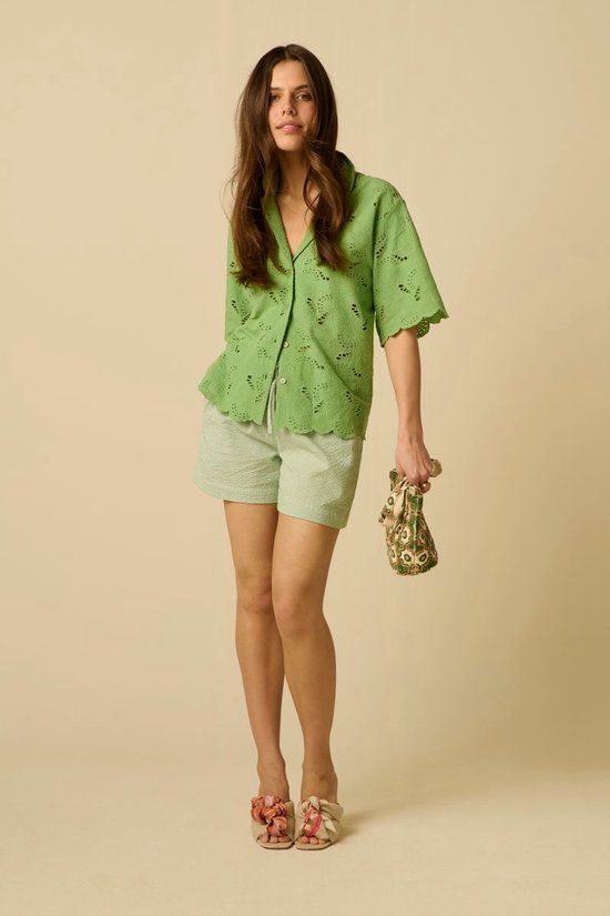 Sissy-Boy Groene gestreepte short