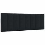VidaXL Hoofdbordkussen "Hanko" 140 cm stof zwart