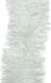 Decoris Kerstslinger - Wit - 270 x 10 cm - Folie/Tinsel