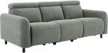 Notio Living Skaane 3-zits bank met 2 elektrische relaxfuncties in grijs corduroy