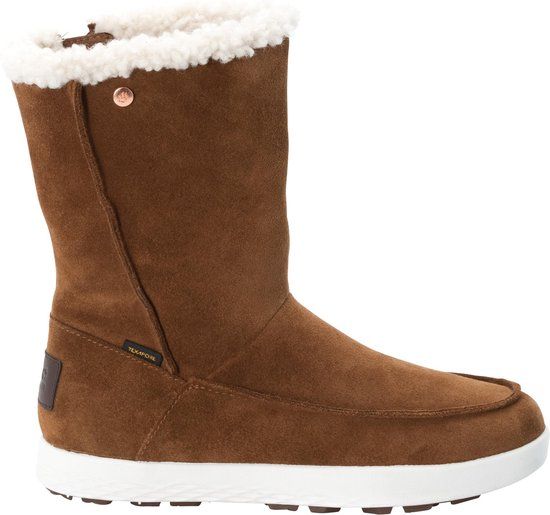 Jack Wolfskin Auckland Texapore Snowboots Dames - Bruin/Wit - Maat 39.5