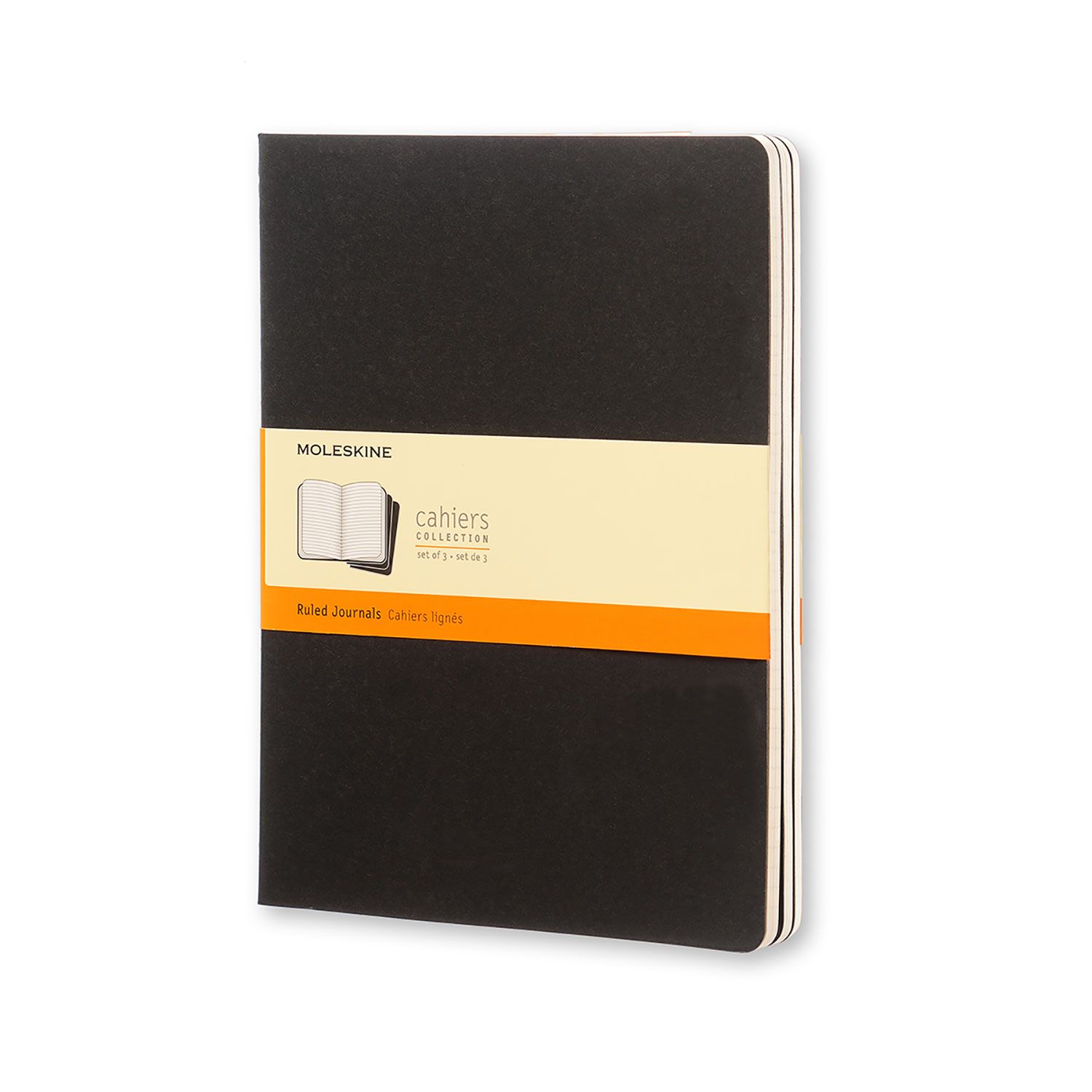 Moleskine Cahier Journal - 3-set - Zwart