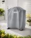 Housse de barbecue déplaçable sans marque avec support pour la série Q 100/2000 - Housse ronde imperméable de qualité supérieure - Gris (7177)