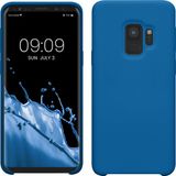 kwmobile telefoonhoesje geschikt voor Samsung Galaxy S9 - Hoesje met siliconen coating - Smartphone case in rifblauw