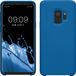 kwmobile telefoonhoesje geschikt voor Samsung Galaxy S9 - Hoesje met siliconen coating - Smartphone case in rifblauw