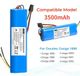 CONGA Batterie pour aspirateur robot - Batterie de remplacement - 3500 mAh - Lithium-ion - 14,4/14,8 V - 18650 - Convient aux CONGA 3090, 3091, 3092, 1690, 1890, 2090