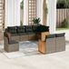 Maison Exclusive - Salon de jardin 8 pièces avec coussins gris en polyrotin