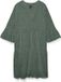 VERO MODA VMHONEY LACE 3/4 V-NECK TUNIC WVN GA Dames Jurk XS Katoen/Polyamide Laurel Wreath