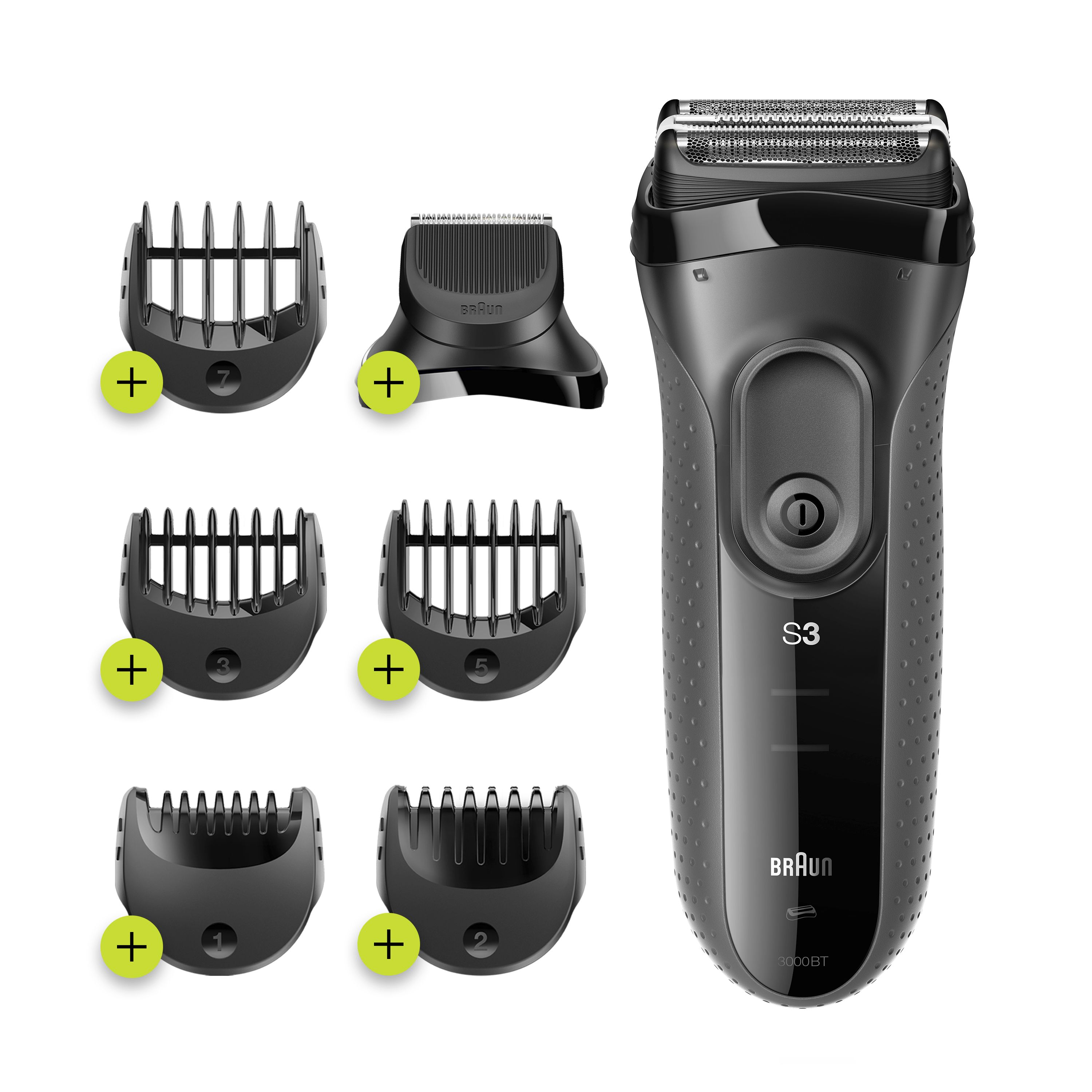 Braun Series 3 3000BT Shave&Style - Baardtrimmer - Grijs