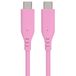 PREMIUMCORD USB-C-verbindingskabel van siliconen, opladen tot 3 A (20 V/60 W), datakabel tot 480 Mbit/s, extra zachte kabel, robuuste aansluitingen, lengte 1,5 m