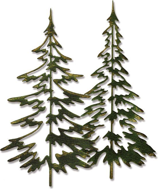 Sizzix Thinlits Mal Set - Woodlands 2Pak 660978 Tim Holtz